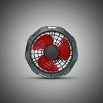 Ventilateur avec arrière-plan gris